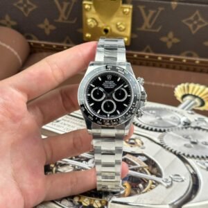 rolex daytona 40mm panda edelstahl schwarz